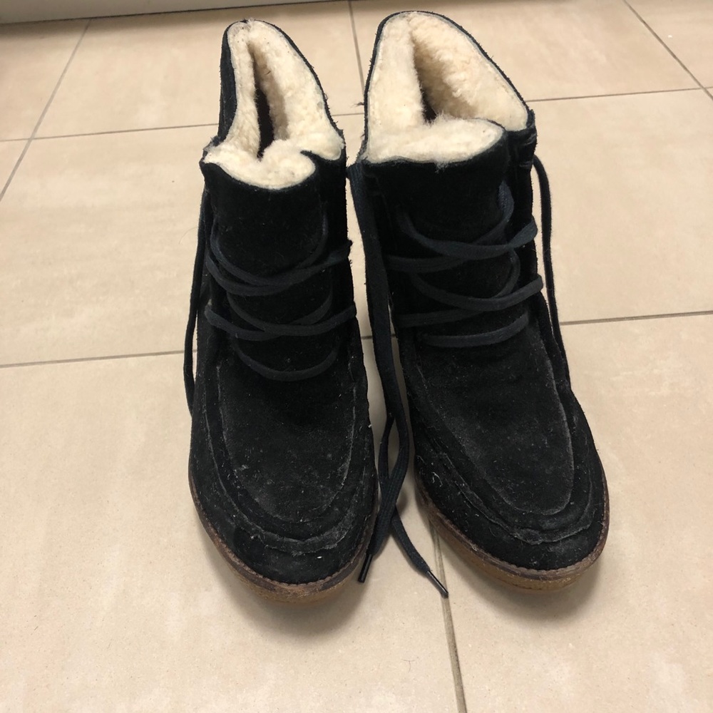 Rebecca Minkoff Suede Wedge Booties